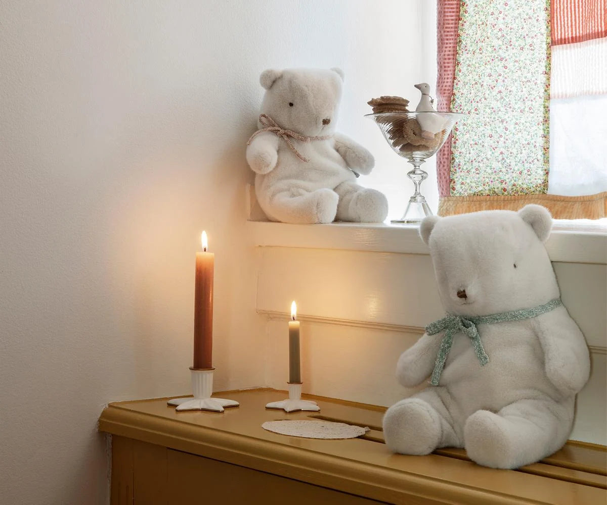 MAILEG - Peluche ours, Medium - Blanc cassé