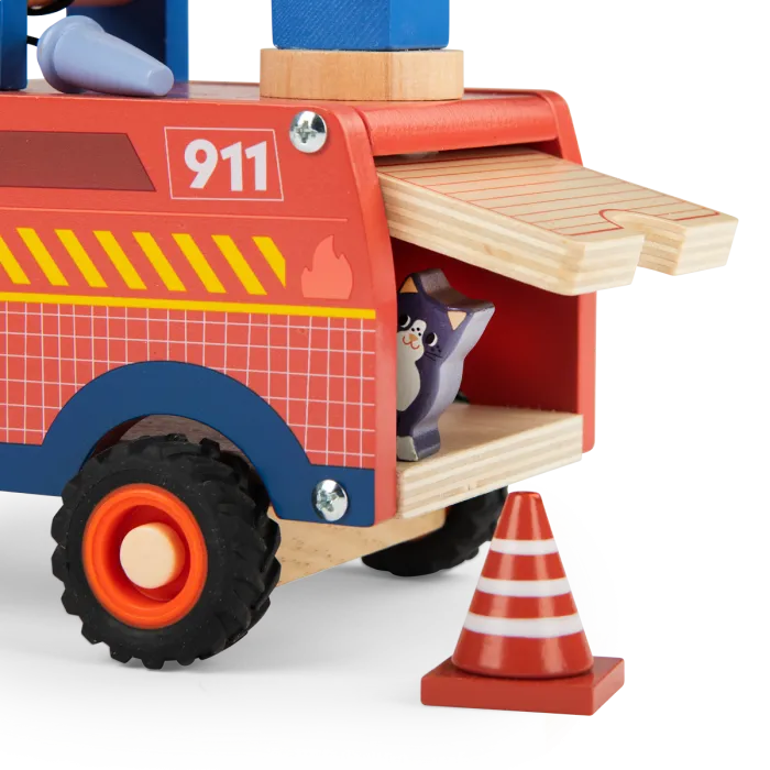 MOULIN ROTY - Camion de pompiers Avenue du Moulin