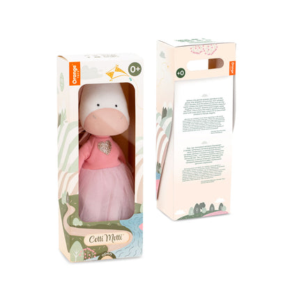 Peluche en coton, Cotti Motti, Daphné la Licorne (30cm) - ORANGE TOYS