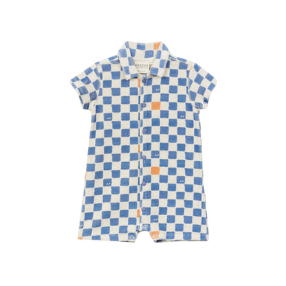 Combishort éponge Damier - ARSENE ET LES PIPELETTES