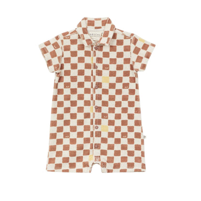 Combishort éponge Damier - ARSENE ET LES PIPELETTES