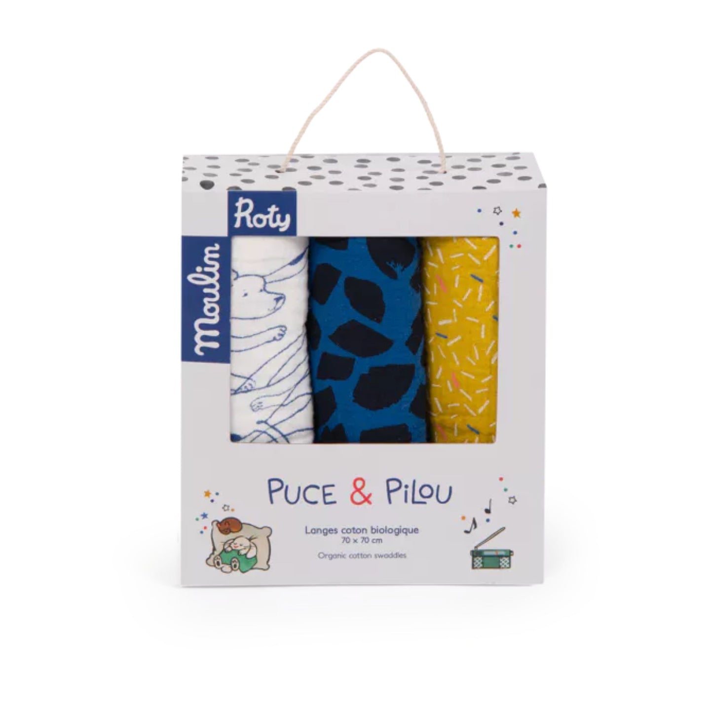 Set 3 langes "Puce et Pilou" - MOULIN ROTY