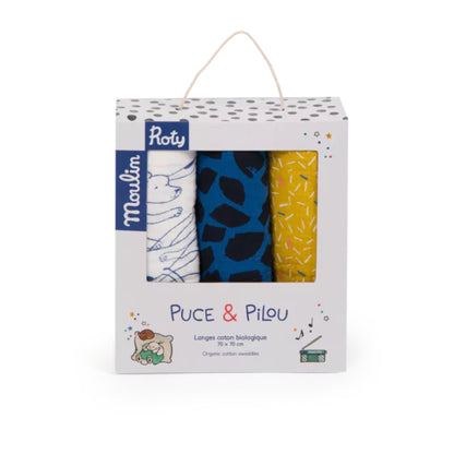 Set 3 langes "Puce et Pilou" - MOULIN ROTY