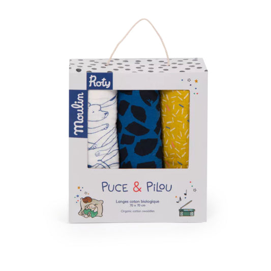 Set 3 langes "Puce et Pilou" - MOULIN ROTY