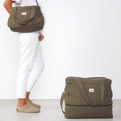Sac à langer 24H/48H Kaki - BEBEL