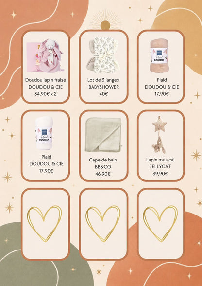 Liste de naissance de Jessica et Sami
