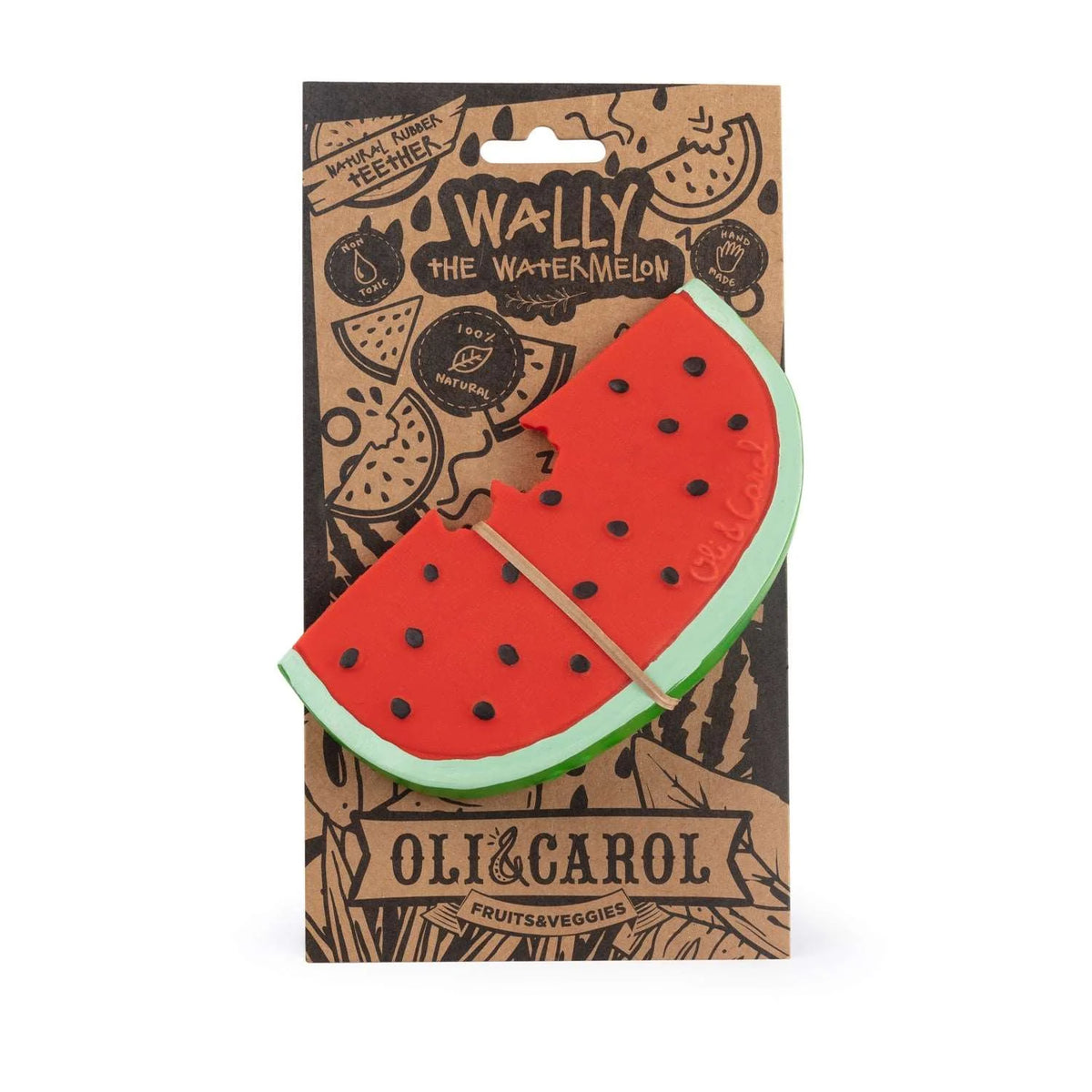 Wally the Watermelon Anneau Dentition Bébé - OLi & CAROL