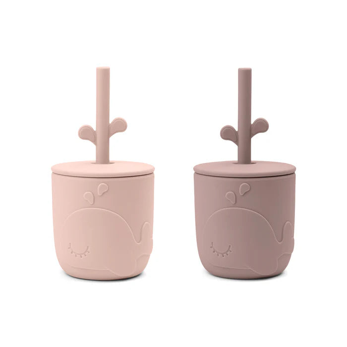 Peekaboo gobelet et paille lot de 2 Wally - DONE BY DEER