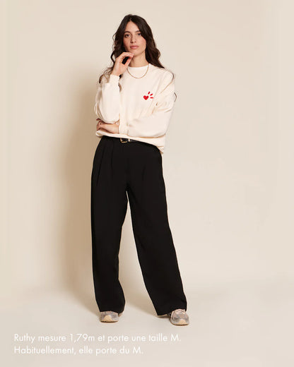 Sweat L'amour est déclaré adulte en coton - EMOI EMOI