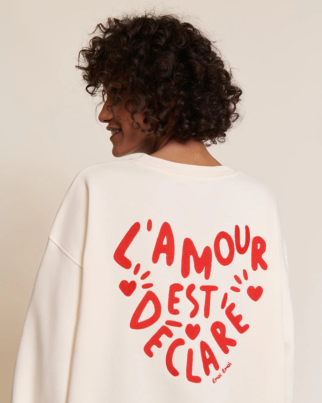 Sweat L'amour est déclaré adulte en coton - EMOI EMOI