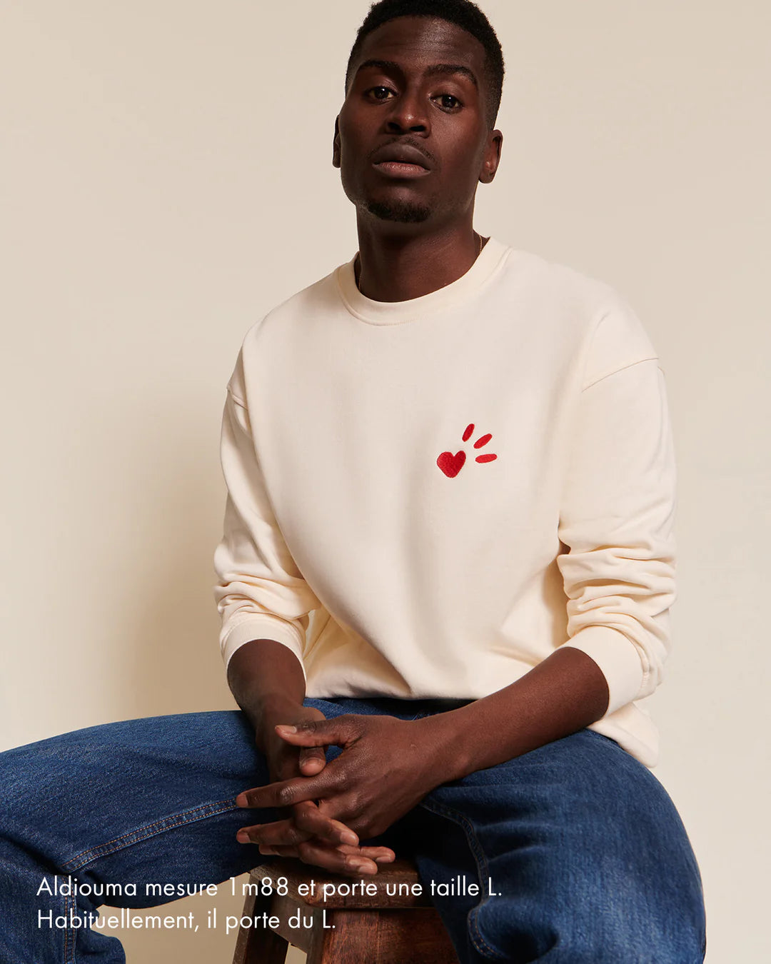 Sweat L'amour est déclaré adulte en coton - EMOI EMOI