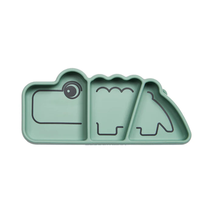 Assiette silicone avec ventouse Croco - DONE BY DEER