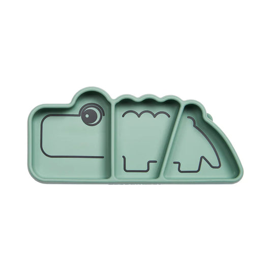 Assiette silicone avec ventouse Croco - DONE BY DEER