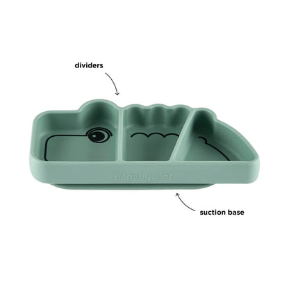 Assiette silicone avec ventouse Croco - DONE BY DEER