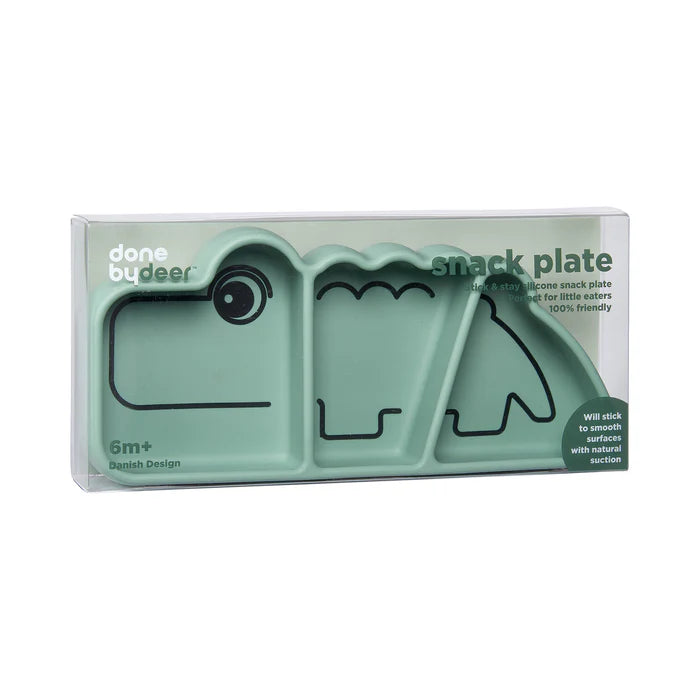 Assiette silicone avec ventouse Croco - DONE BY DEER
