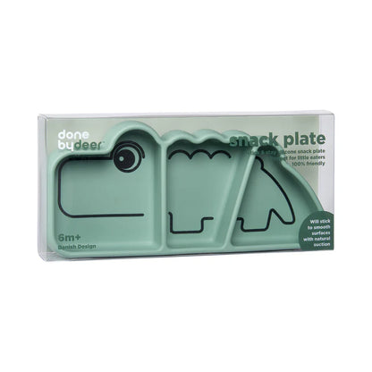 Assiette silicone avec ventouse Croco - DONE BY DEER