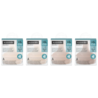 Lot de 2 tétines pour biberon anti-colique Zerø.Zerø - SUAVINEX