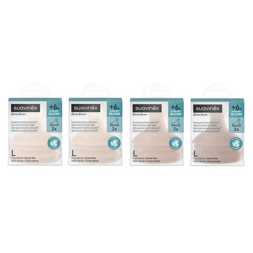 Lot de 2 tétines pour biberon anti-colique Zerø.Zerø - SUAVINEX