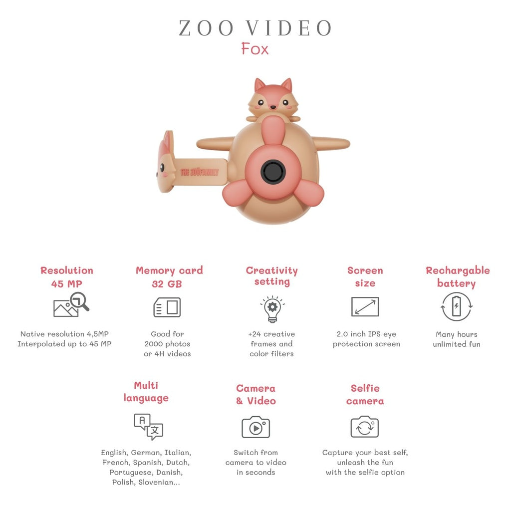 ZOO FAMILY - Caméra Renard Zoo Video