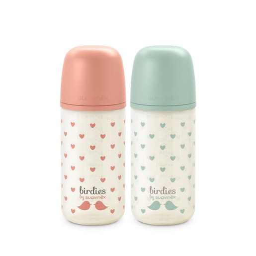 Biberon Verre Birdies 240ml - SUAVINEX