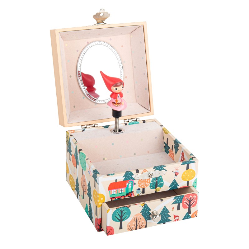 TROUSSELIER - Boîte à musique cube - Petit Chaperon Rouge