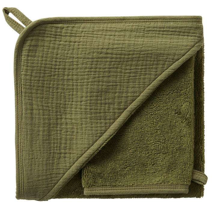Cape de bain + gant plusieurs couleurs - BB&CO