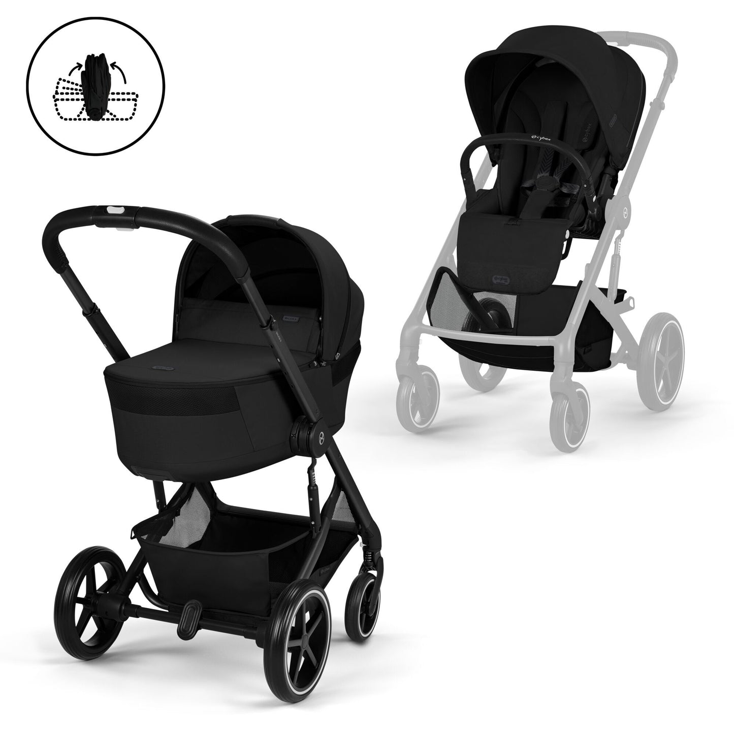 CYBEX - Poussette Balios S Lux avec nacelle pliable