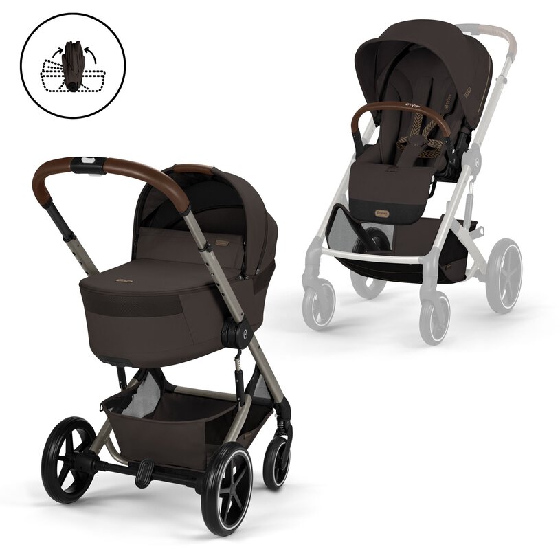CYBEX - Poussette Balios S Lux avec nacelle pliable