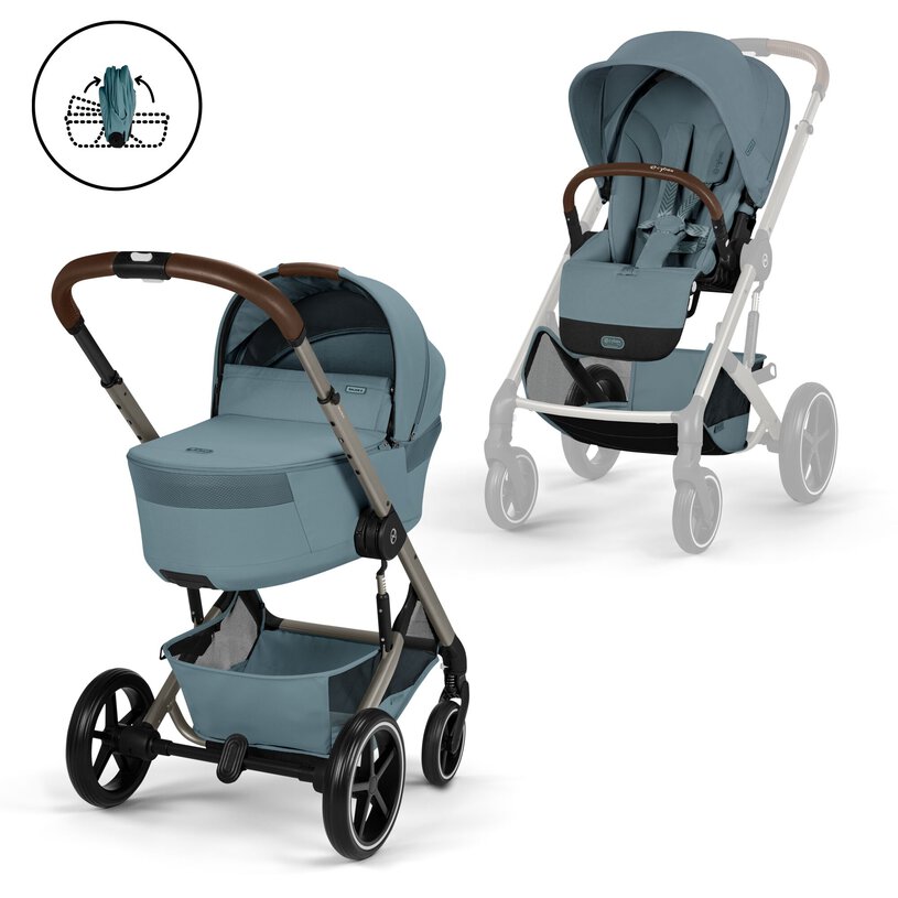 CYBEX - Poussette Balios S Lux avec nacelle pliable