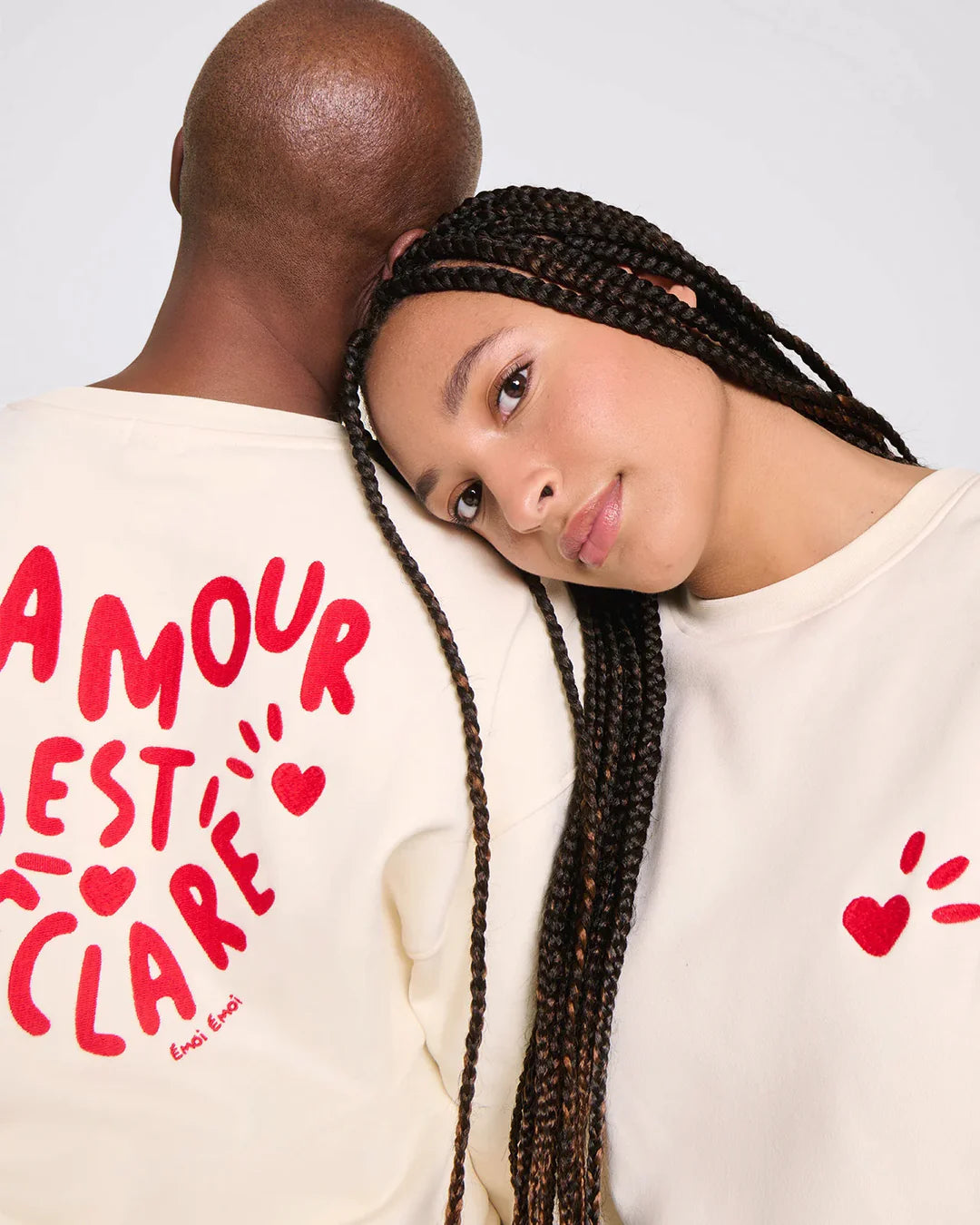 Sweat L'amour est déclaré adulte en coton - EMOI EMOI