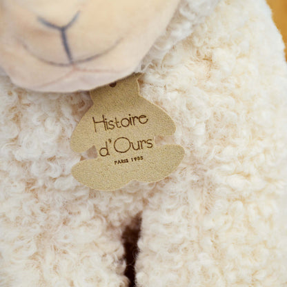 Peluche agneau Vintage Ivoire - 30 cm - HISTOIRE D'OURS