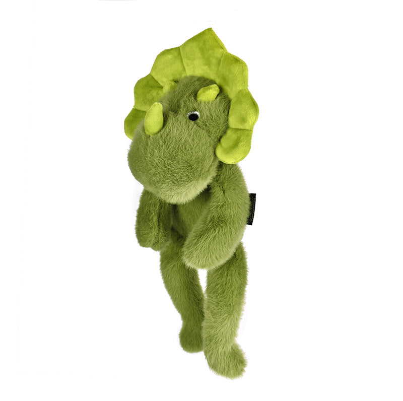Peluche PODCOLL- Dinosaure en peluche vert magnétique gris 30 cm - HISTOIRE D'OURS