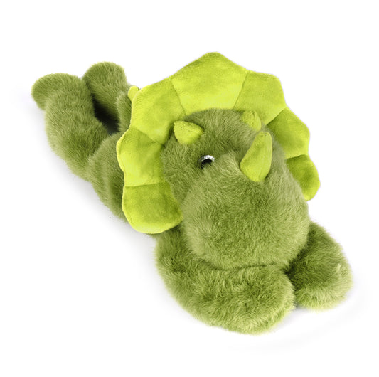 Peluche PODCOLL- Dinosaure en peluche vert magnétique gris 30 cm - HISTOIRE D'OURS