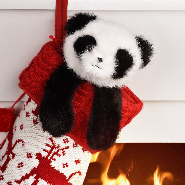 Peluche PODCOLL - Panda en peluche magnétique noir et blanc 30 cm - HISTOIRE D'OURS