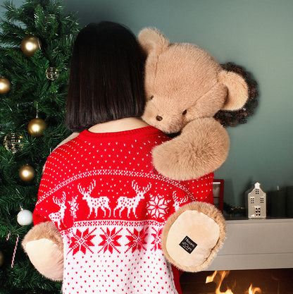 Ours en peluche Clémentin Marron Miel - 80 cm - HISTOIRE D'OURS