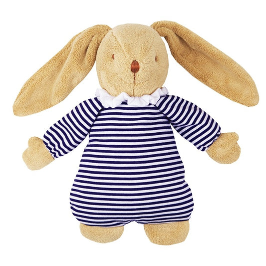 TROUSSELIER - Doudou Musical 25 cm Lapin Nid d'Ange Marinière