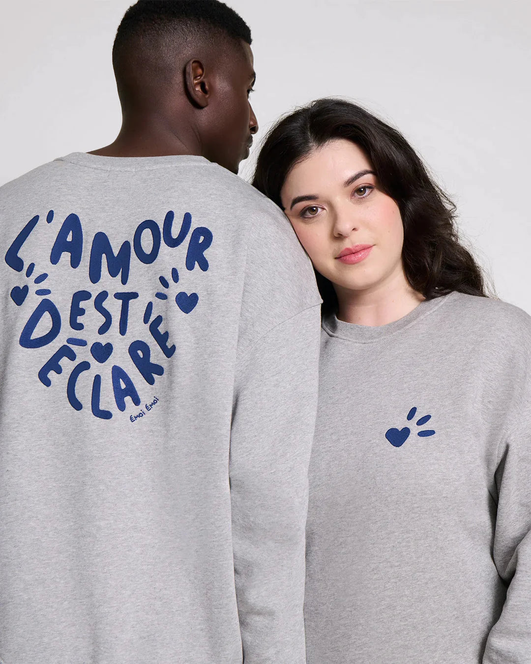 Sweat L'amour est déclaré adulte en coton - EMOI EMOI