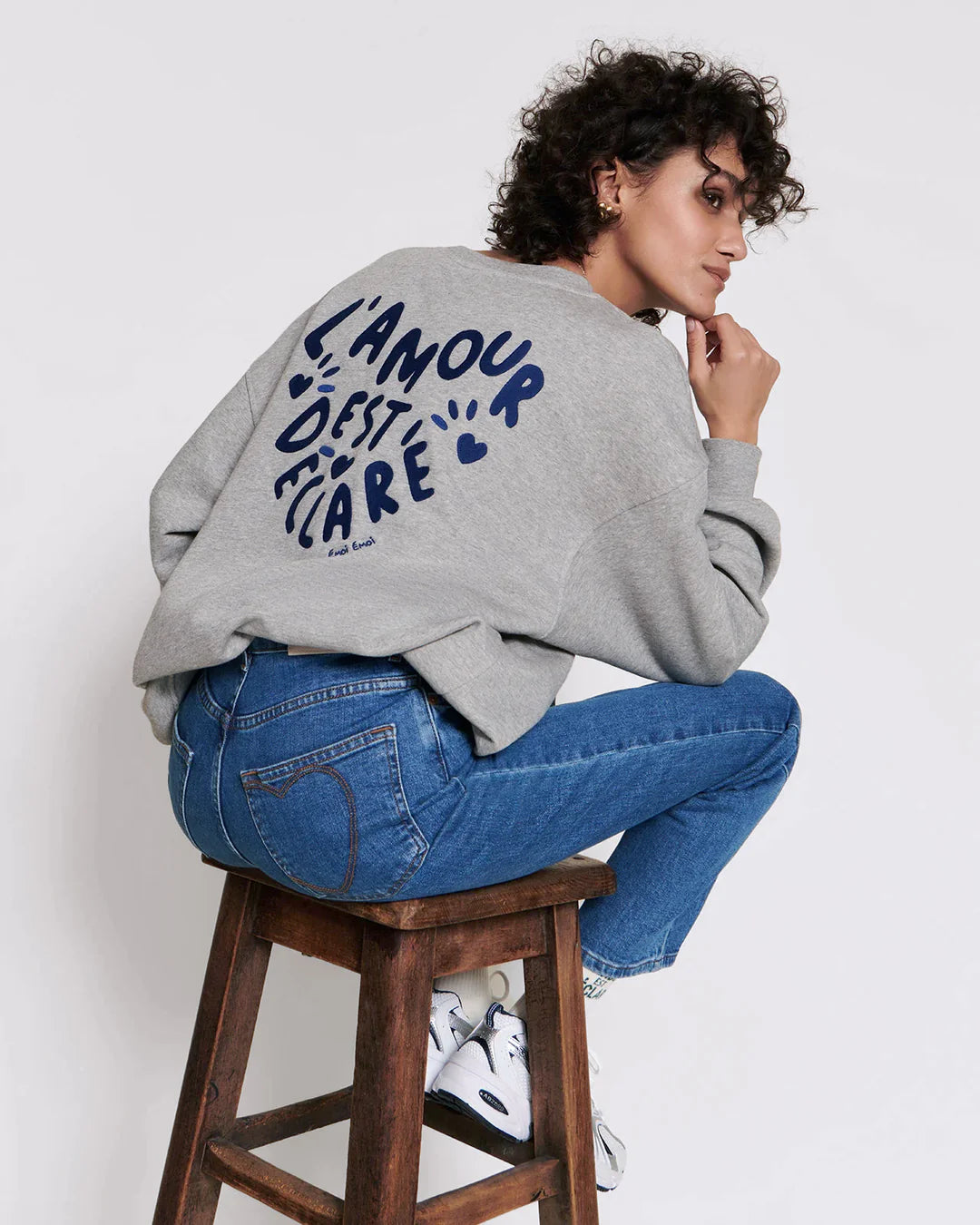 Sweat L'amour est déclaré adulte en coton - EMOI EMOI