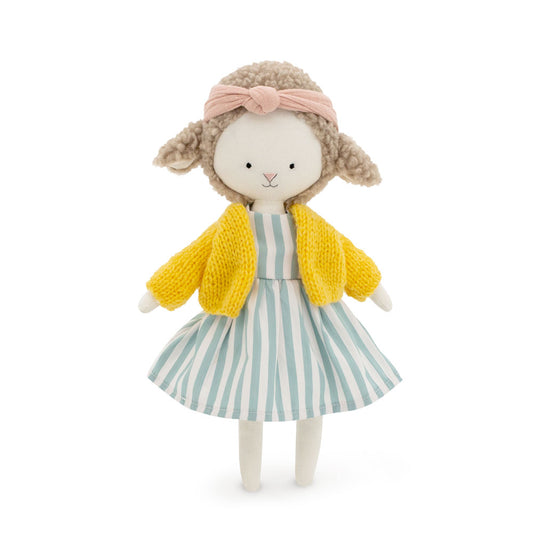 Peluche en coton, Cotti Motti, Zoé la brebis (30 cm) - ORANGE TOYS