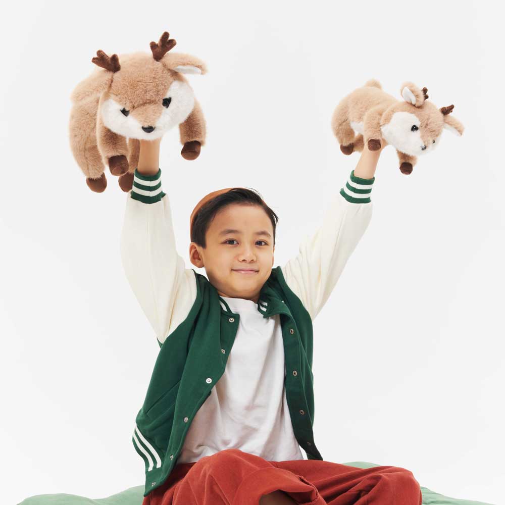Peluche, la plus douce, cerf (38 cm) - ORANGE TOYS