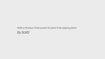 SOLIB - Boîte à musique Chats jouant du piano