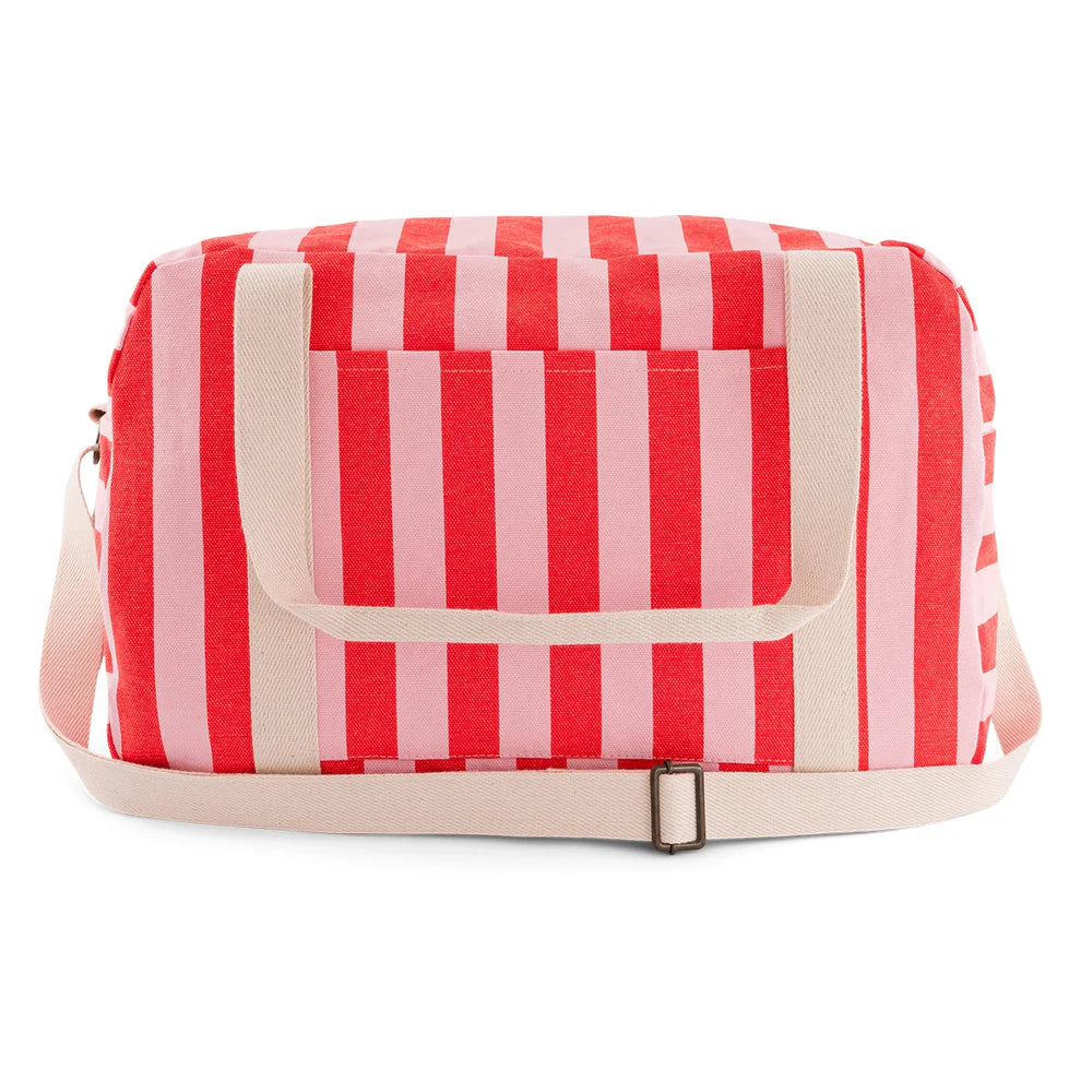 Sac à langer Raphael rayé candy pink / rouge - ROSE IN APRIL