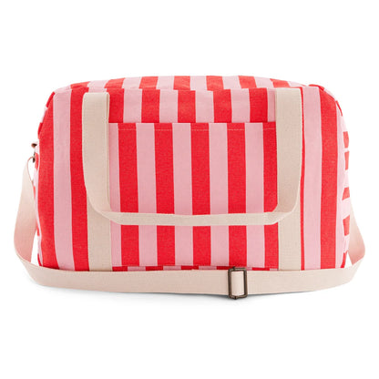 Sac à langer Raphael rayé candy pink / rouge - ROSE IN APRIL