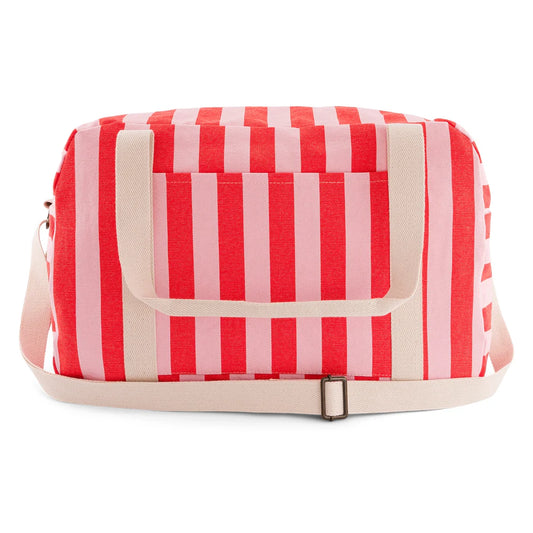 Sac à langer Raphael rayé candy pink / rouge - ROSE IN APRIL