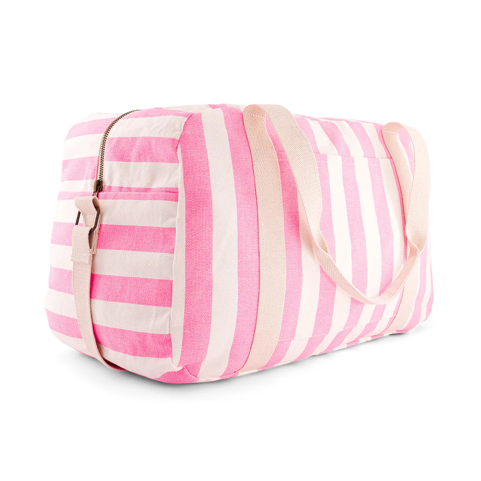 Sac à langer Raphael rayé néon pink - ROSE IN APRIL