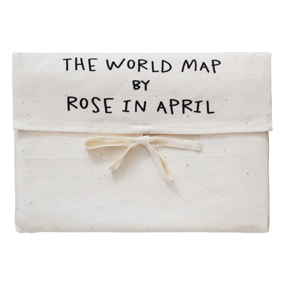 Carte du monde version anglaise - ROSE IN APRIL