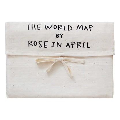 Carte du monde version anglaise - ROSE IN APRIL