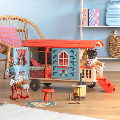 MOULIN ROTY - Les Minouchkas - Roulotte en bois